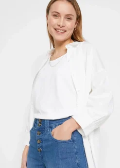 Straight-Jeans High Waist, Stretch