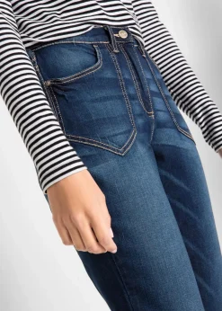 Straight-Jeans High Waist, Stretch