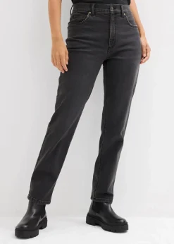 Straight-Jeans High Waist cropped