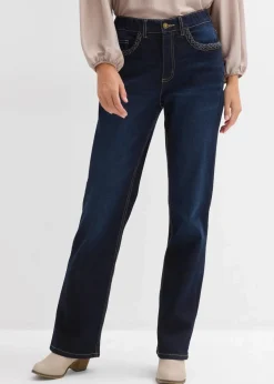 Straight-Jeans High Waist mit Taschendetails