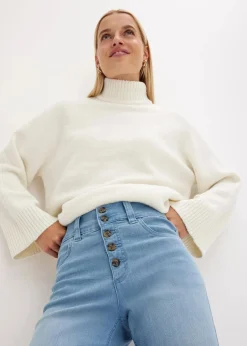 Straight-Jeans High Waist, Stretch