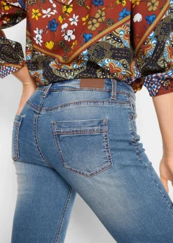 Straight-Jeans Mid Waist, Stretch