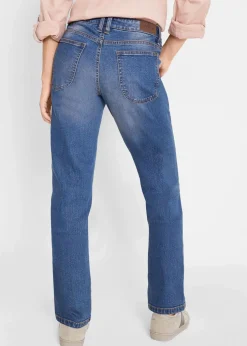 Straight-Jeans Mid Waist, Stretch