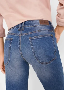 Straight-Jeans Mid Waist, Stretch