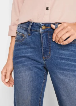 Straight-Jeans Mid Waist, Stretch