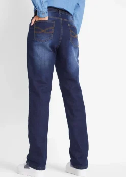 Straight-Jeans Mid Waist, Thermo