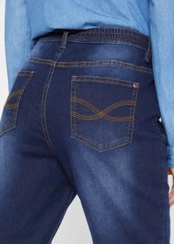 Straight-Jeans Mid Waist, Thermo