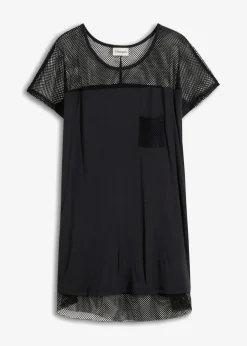 Strand Longshirt aus fließender Viskose