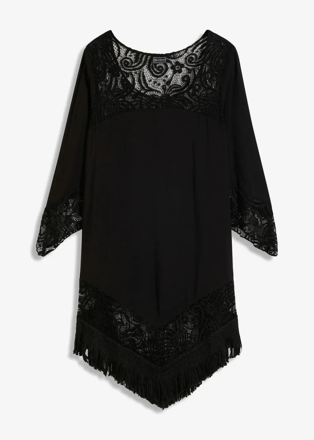 Strand Tunika mit Spitze aus Viskose