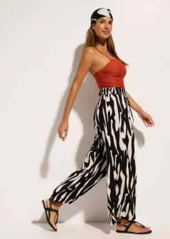 Strandhose aus fließender Viskose