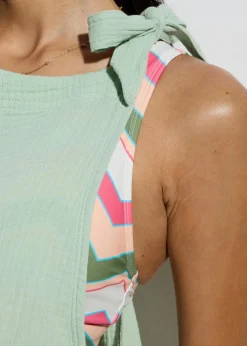 Strandjumpsuit aus luftigem Musselin