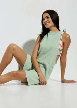 Strandjumpsuit aus luftigem Musselin