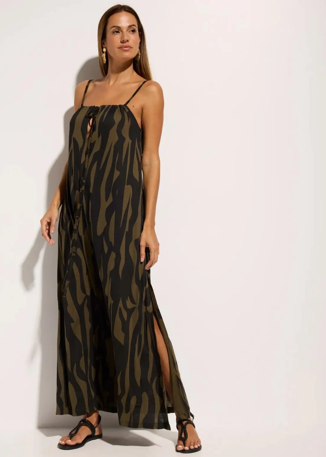 Strandkleid aus fließender Viskose