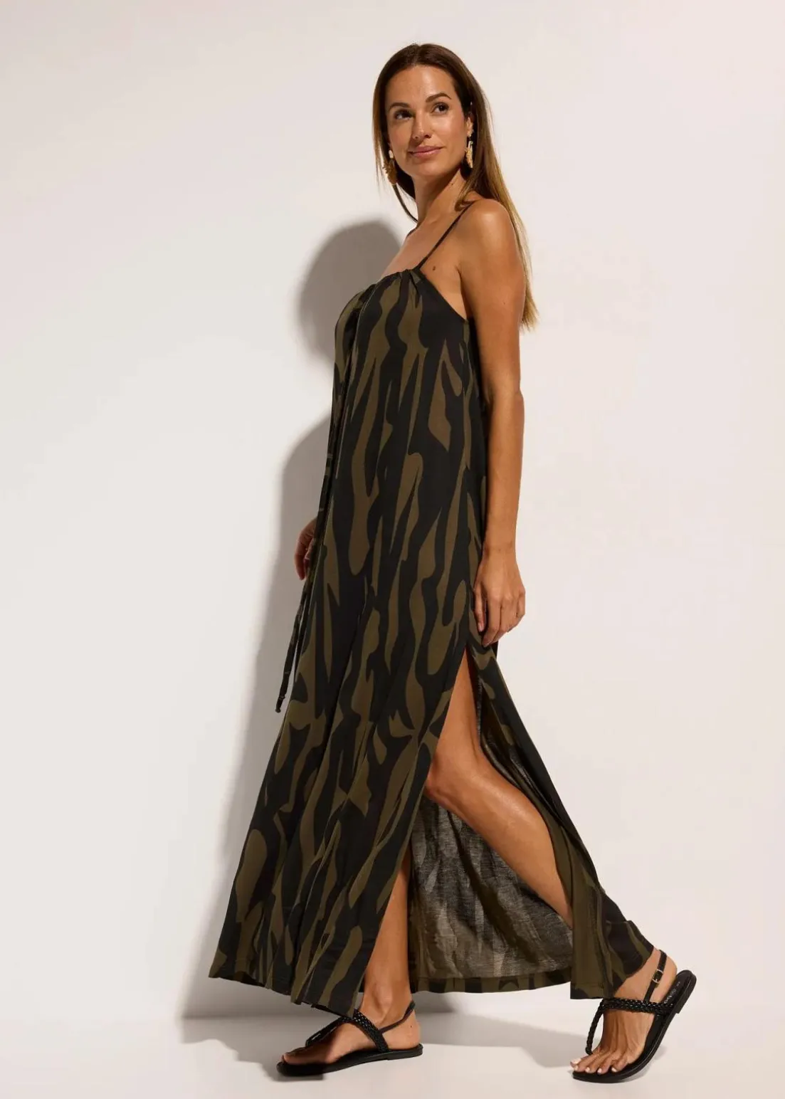 Strandkleid aus fließender Viskose