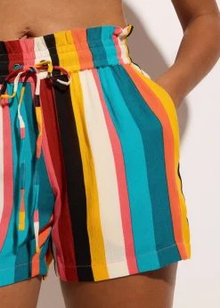 Strandshorts aus fließender Viskose