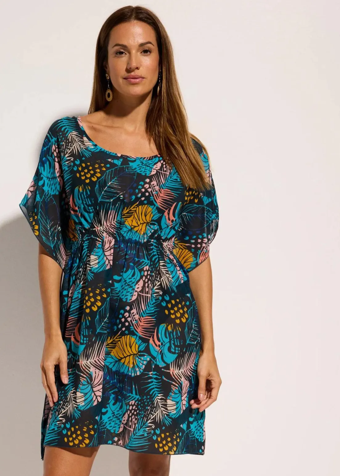 Strandtunika aus leichtem Chiffon