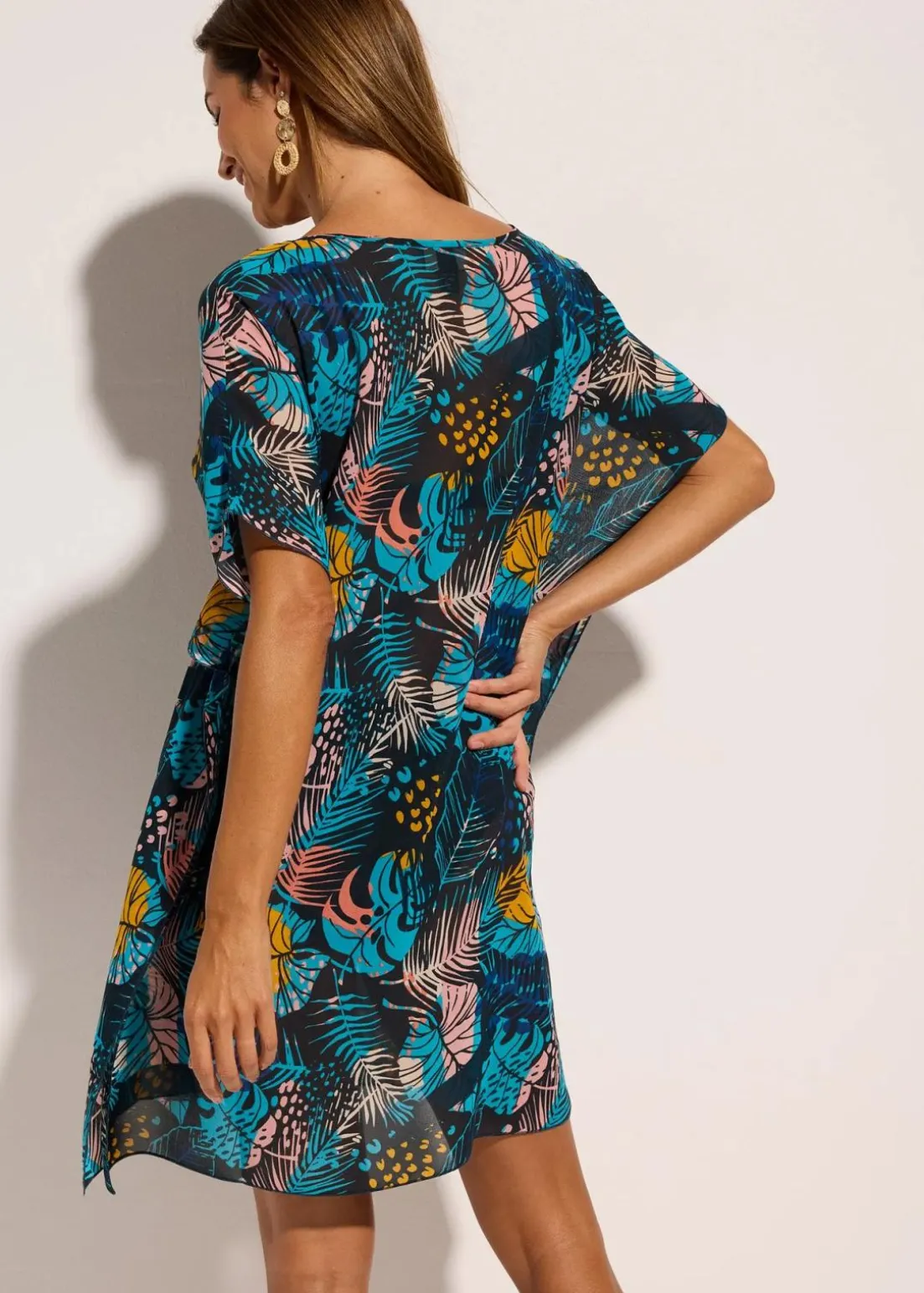 Strandtunika aus leichtem Chiffon