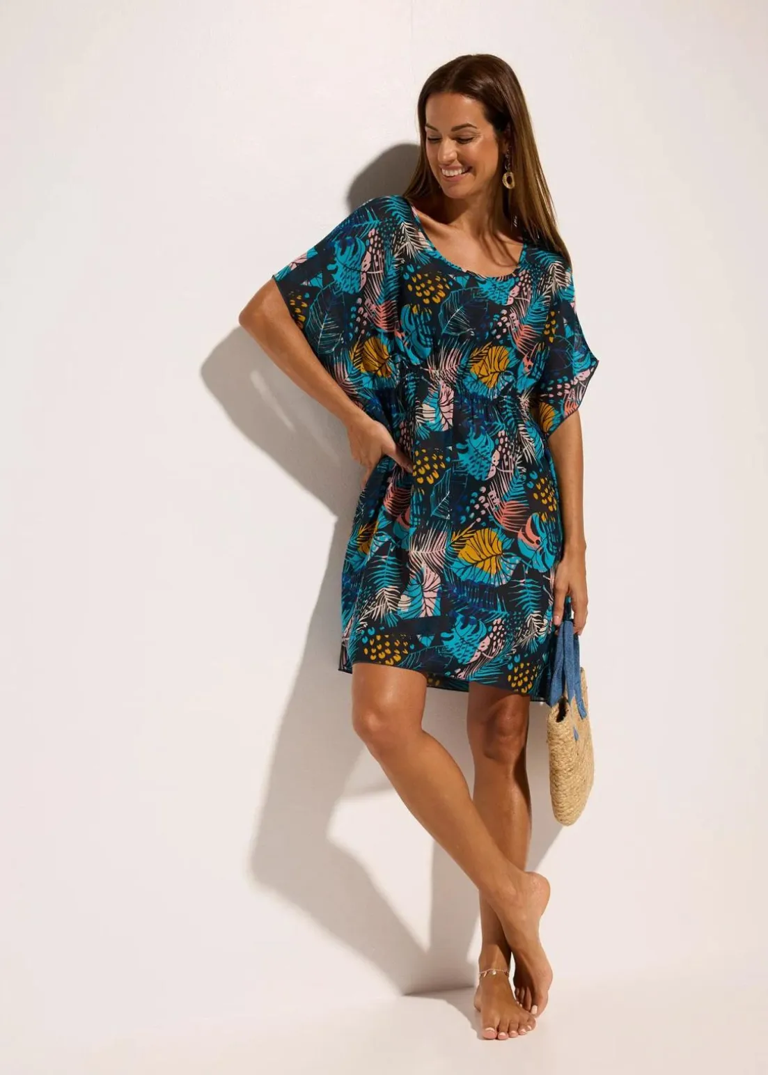 Strandtunika aus leichtem Chiffon