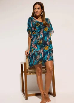 Strandtunika aus leichtem Chiffon