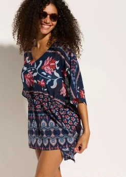 Strandtunika aus leichtem Chiffon