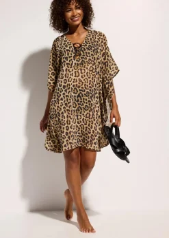 Strandtunika aus leichtem Chiffon