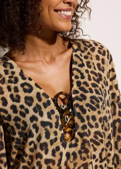 Strandtunika aus leichtem Chiffon