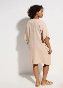 Strandtunika aus luftigem Musselin