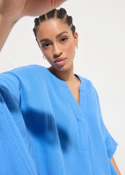 Strandtunika aus luftigem Musselin