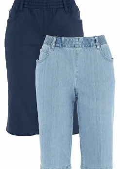 Stretch-Bermuda (2er Pack)