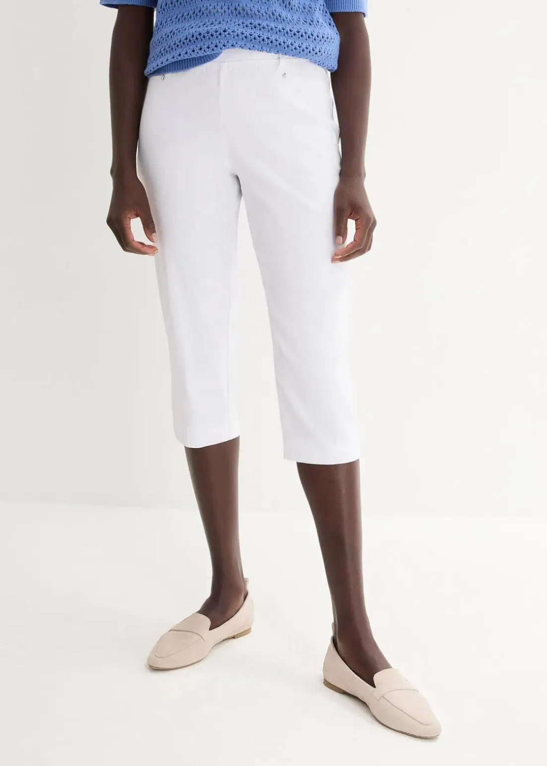 Stretchcapri mit Schlupfbund