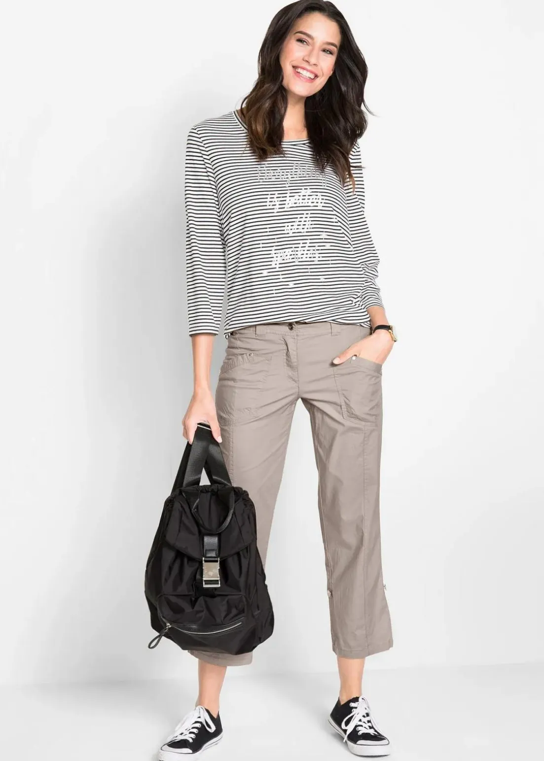 Stretch-Cargo-Hose, 3/4-Länge