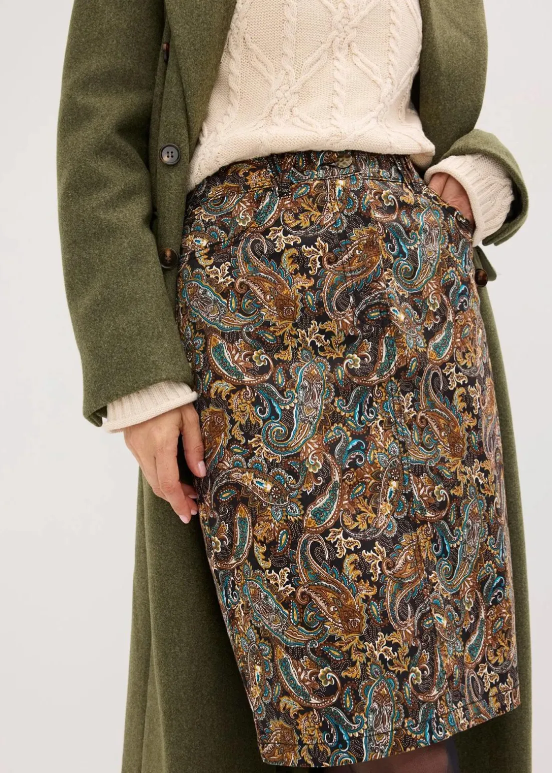 Stretchrock mit Baumwolle