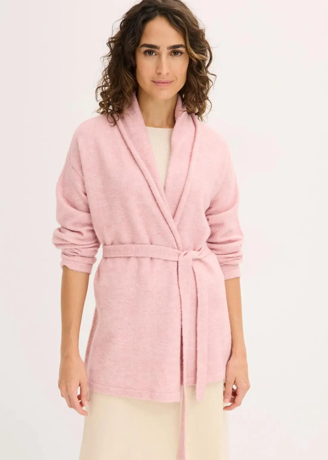 Strickjacke aus flauschigem Hairy Knit