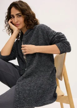 Strickjacke aus flauschigem Hairy Knit