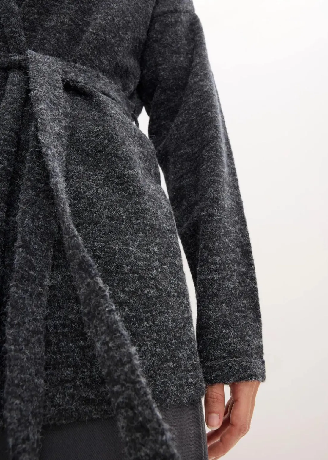 Strickjacke aus flauschigem Hairy Knit