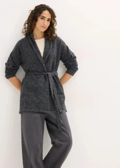 Strickjacke aus flauschigem Hairy Knit