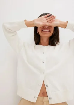 Strickjacke aus reiner Baumwolle