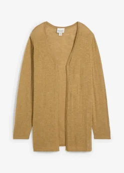 Strickjacke aus reiner leichter Baumwoll-Slub Qualität