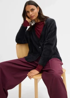 Strickjacke aus Viskose-Mix