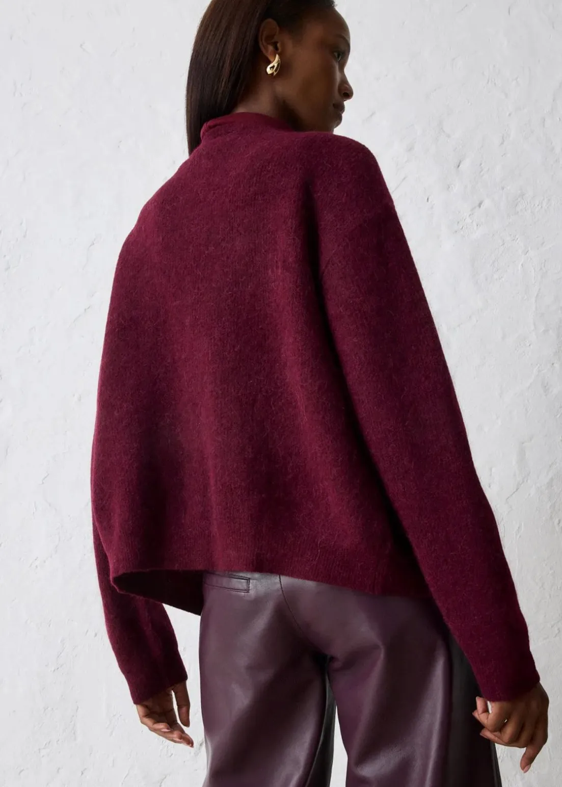 Strickjacke aus wärmendem Alpaka-Mix