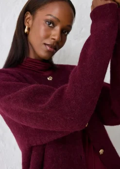 Strickjacke aus wärmendem Alpaka-Mix