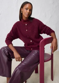 Strickjacke aus wärmendem Alpaka-Mix