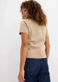 Strickjacke, Kurzarm