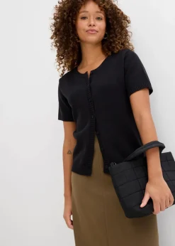 Strickjacke, Kurzarm