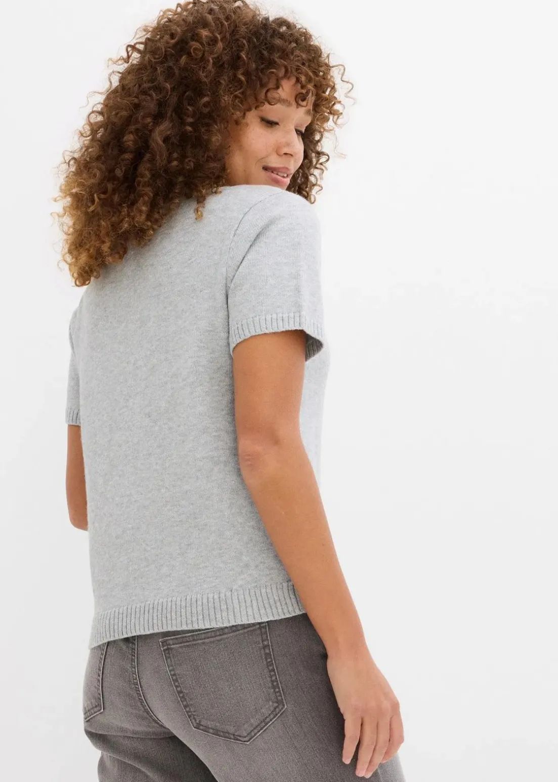 Strickjacke, Kurzarm