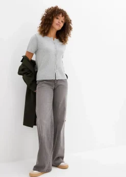 Strickjacke, Kurzarm