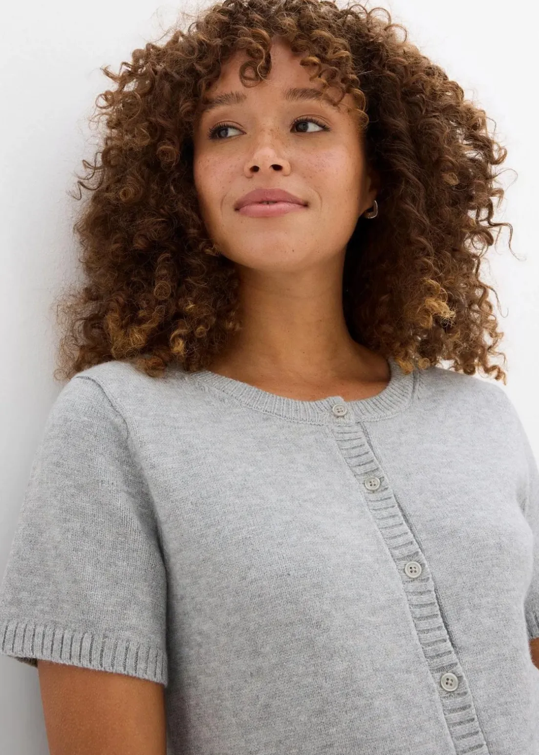 Strickjacke, Kurzarm