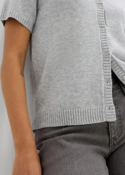 Strickjacke, Kurzarm