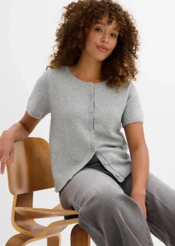 Strickjacke, Kurzarm