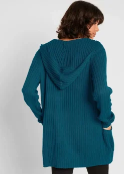 Strickjacke mit Kapuze